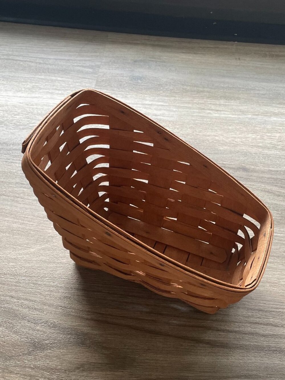 Longaberger Handwoven Small Wooden Vegetable Basket $30  EUC